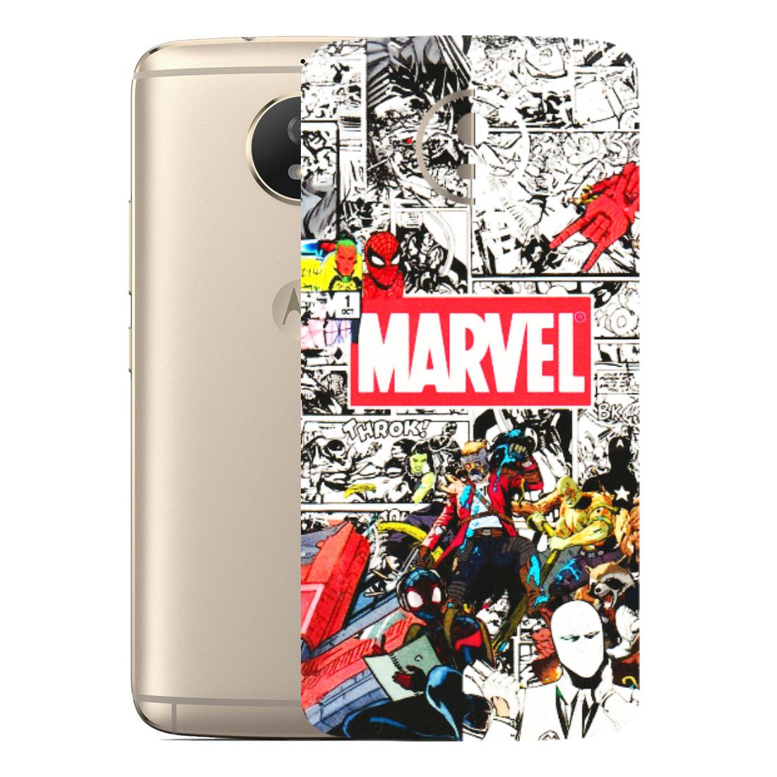 Motorola Phone Skins (All Models) - Marvel Colorful Comic - 3D Embossed Finish (L-64) Motorola Moto G5S