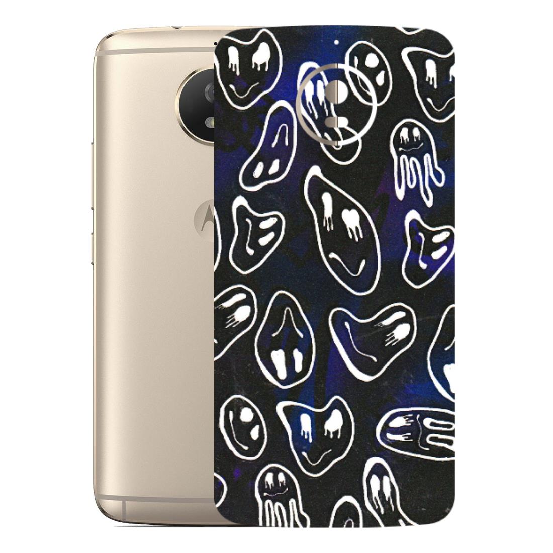 Motorola Phone Skins (All Models) - Distorted Smileys - 3D Embossed Finish (L-92) Motorola Moto G5S