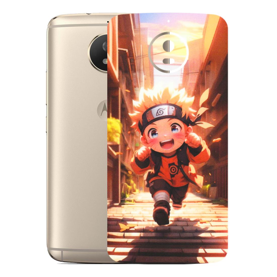 Motorola Phone Skins (All Models) - Naruto Cute Toon Running - Matte Finish (M-04) Motorola Moto G5S