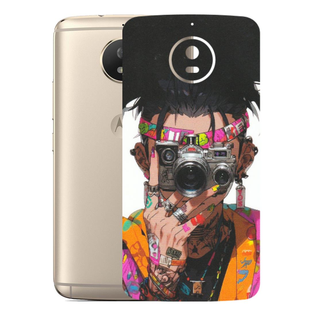 Motorola Phone Skins (All Models) - Camera Lover Girl - Matte Finish (M-09) Motorola Moto G5S