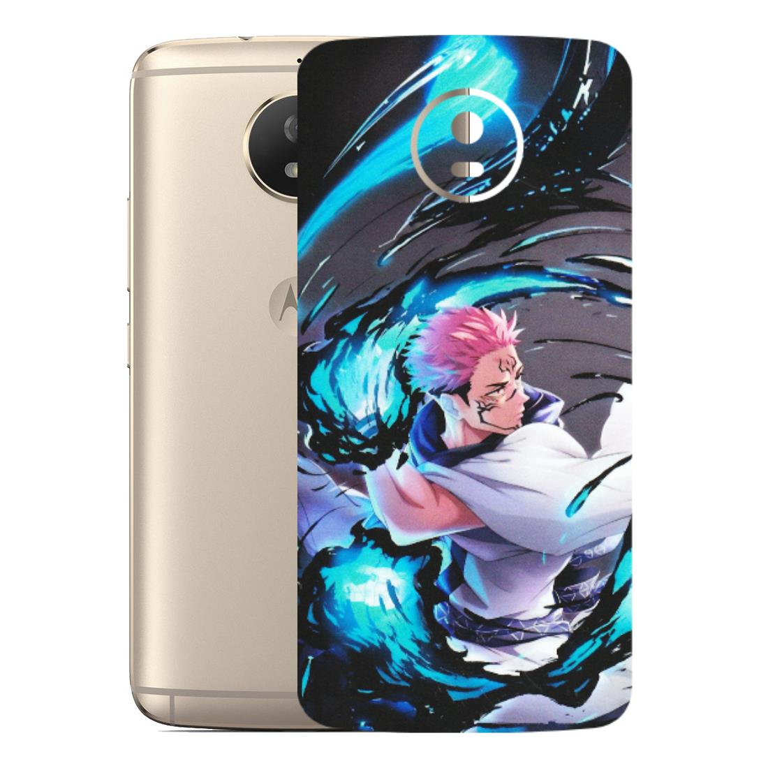 Motorola Phone Skins (All Models) - New Jujutsu Kaisen Grey Blue Anime - Matte Finish (M-127) Motorola Moto G5S