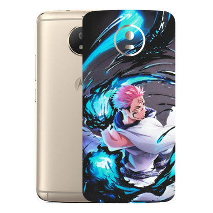Motorola Phone Skins (All Models) - New Jujutsu Kaisen Grey Blue Anime - Matte Finish (M-127) Motorola Moto G5S