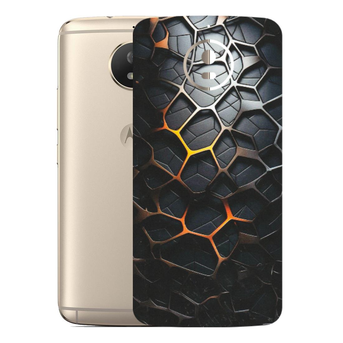 Motorola Phone Skins (All Models) - New Abstract Graphite Tiles - Matte Finish (M-130) Motorola Moto G5S