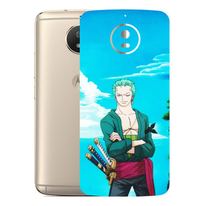 Motorola Phone Skins (All Models) - Cool Swordman Zoro Anime - Matte Finish (M-143) Motorola Moto G5S