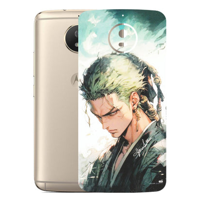 Motorola Phone Skins (All Models) - Pirate Hunter One Piece Anime - Matte Finish (M-157) Motorola Moto G5S