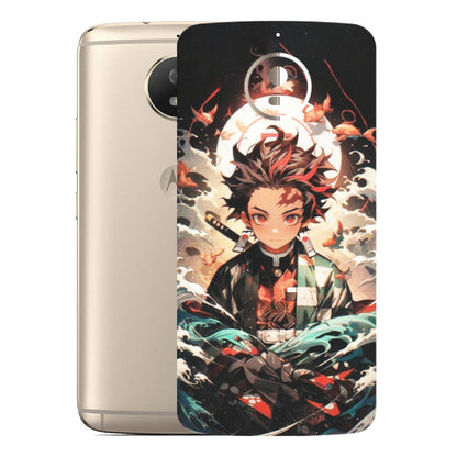 Motorola Phone Skins (All Models) - Tanjiro Demon Slayer Anime - Matte Finish (M-158) Motorola Moto G5S