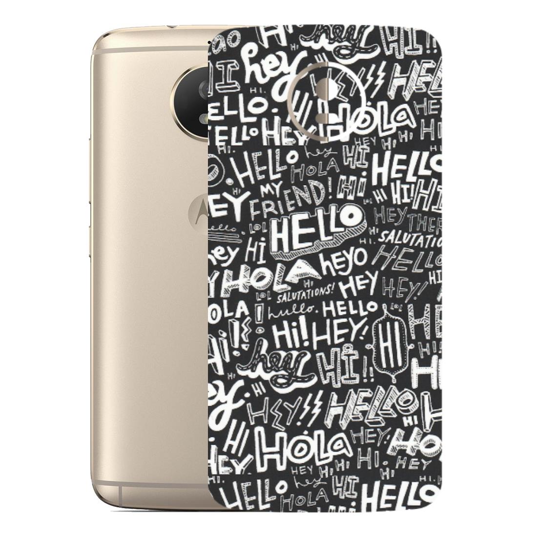 Motorola Phone Skins (All Models) - Hi Hello Doodles - Matte Finish (M-25) Motorola Moto G5S