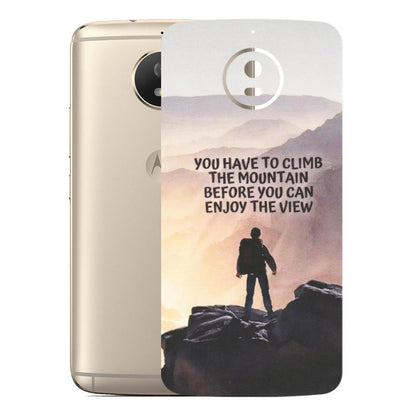 Motorola Phone Skins (All Models) - Motivational Hiking Mountain - Matte Finish (M-28) Motorola Moto G5S