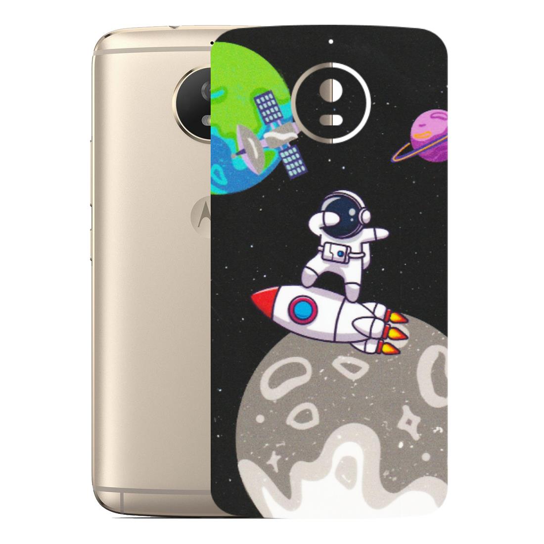 Motorola Phone Skins (All Models) - Astronaut Vibing Toon Running - Matte Finish (M-39) Motorola Moto G5S