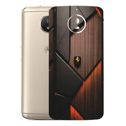Motorola Phone Skins (All Models) - Lambo Beauty Wood Pattern Sober - Matte Finish (M-51) Motorola Moto G5S