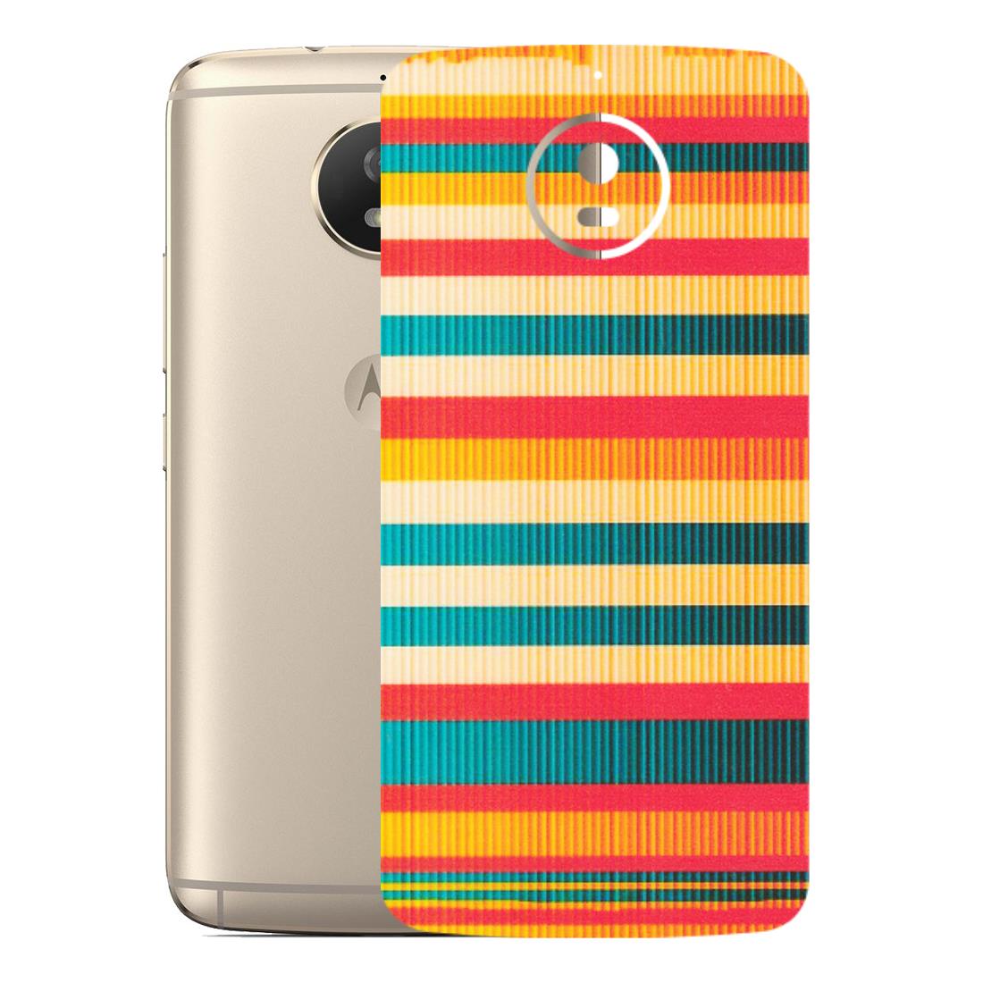 Motorola Phone Skins (All Models) - Colourful Stripes Soothing Effect - Matte Finish (M-86) Motorola Moto G5S