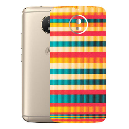 Motorola Phone Skins (All Models) - Colourful Stripes Soothing Effect - Matte Finish (M-86) Motorola Moto G5S
