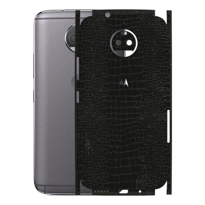 Motorola Phone Skins (All Models) - Snake Leather Black - 3D Embossed Finish (L-107) Motorola Moto G5S Plus