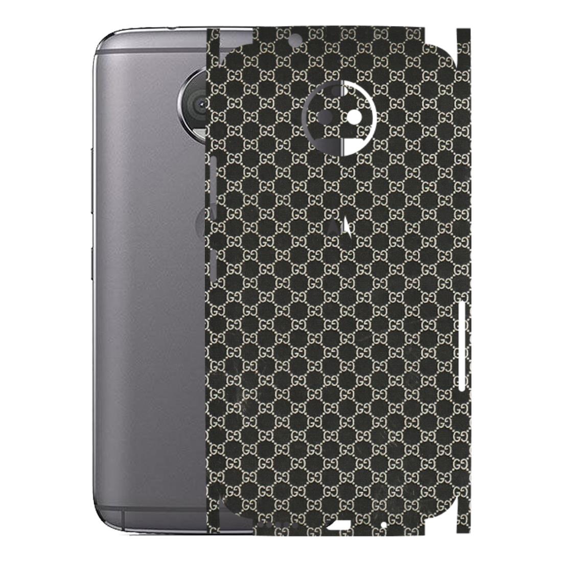 Motorola Phone Skins (All Models) - Black G Print - 3D Embossed Finish (L-109) Motorola Moto G5S Plus