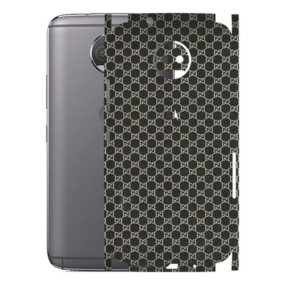 Motorola Phone Skins (All Models) - Black G Print - 3D Embossed Finish (L-109) Motorola Moto G5S Plus