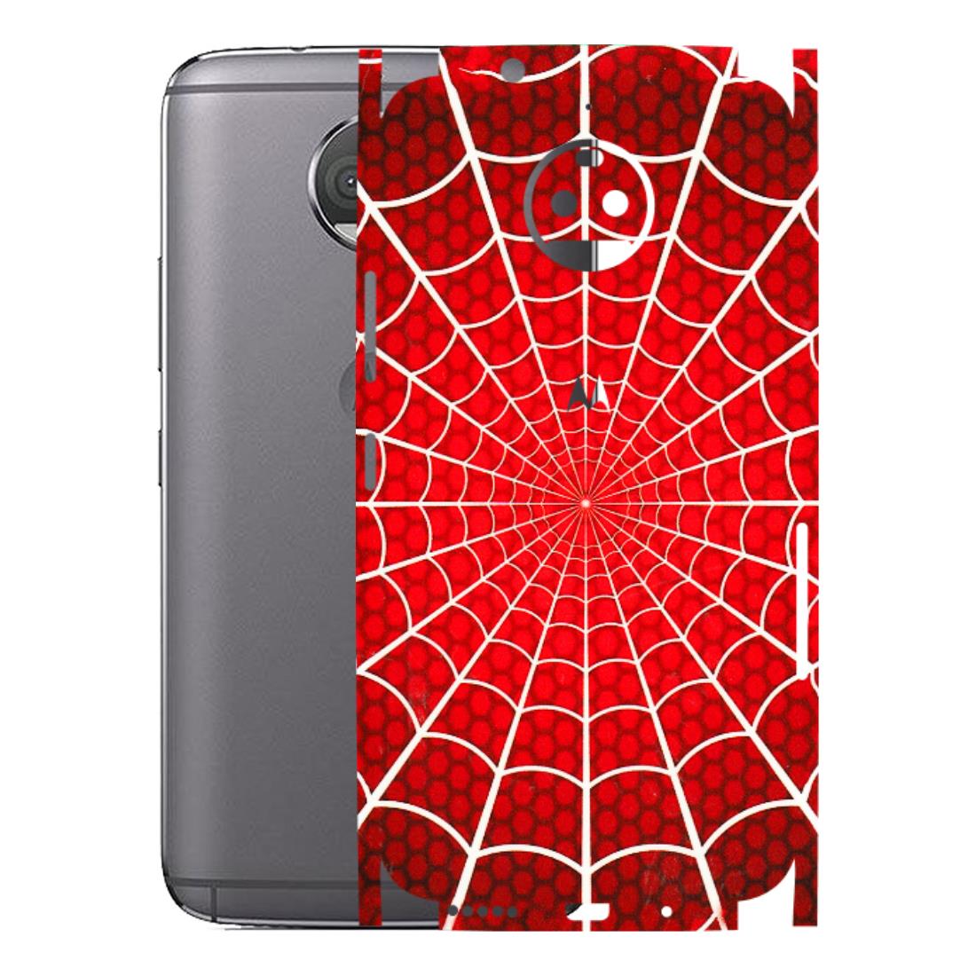 Motorola Phone Skins (All Models) - Classic Spidey Web - 3D Embossed Finish (L-115) Motorola Moto G5S Plus