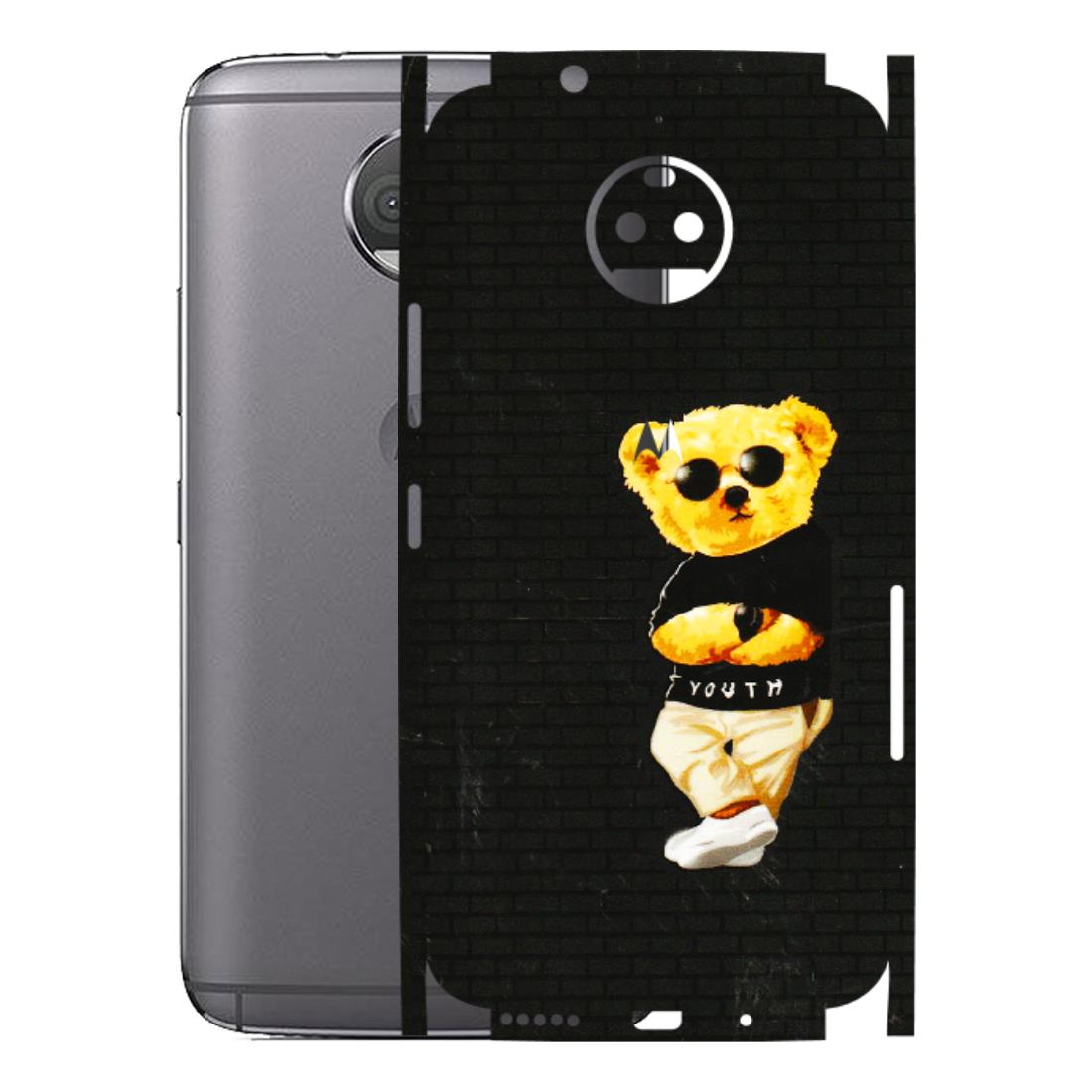 Motorola Phone Skins (All Models) - Classy Teddy Bear - 3D Embossed Finish (L-116) Motorola Moto G5S Plus