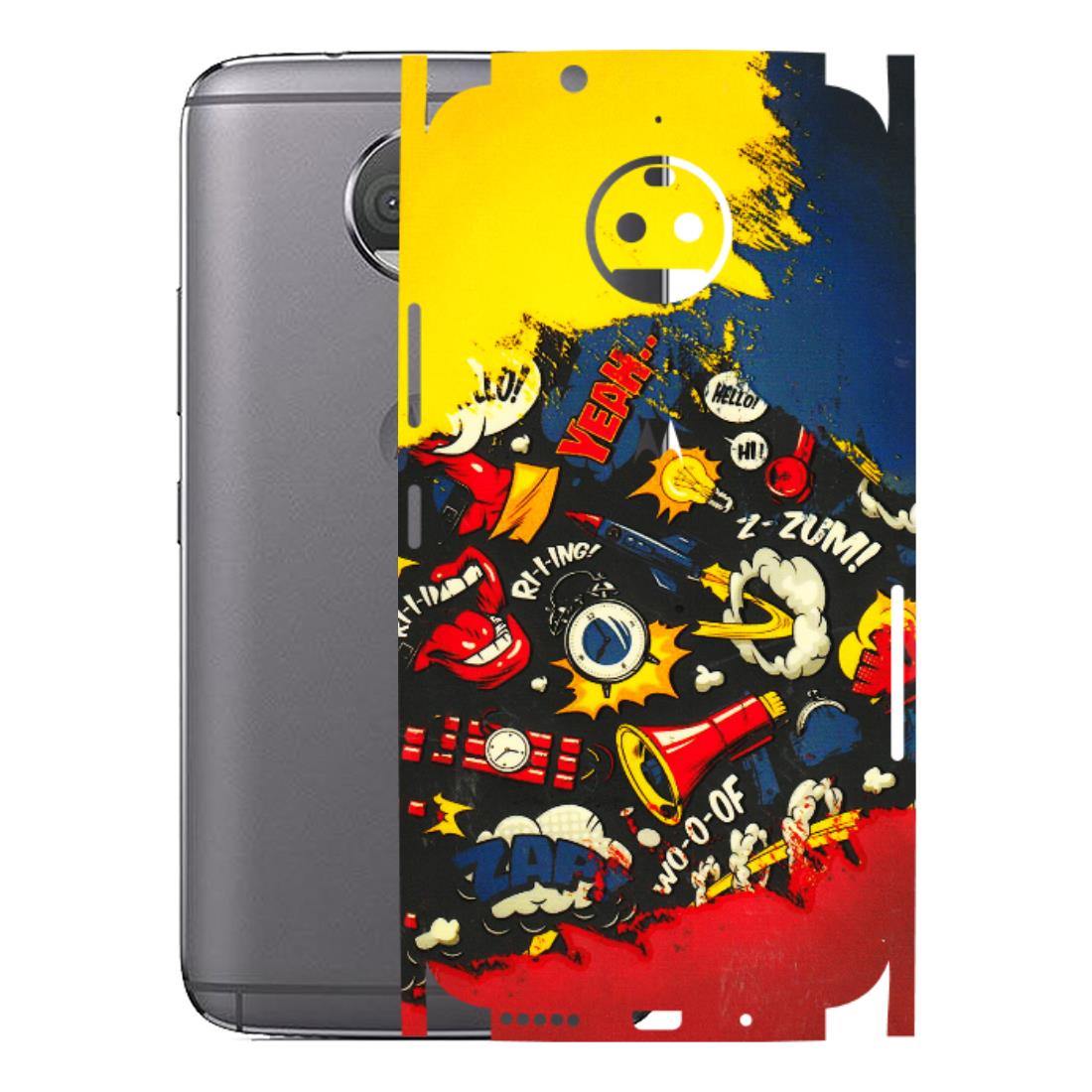 Motorola Phone Skins (All Models) - Pacific Doodle Art - 3D Embossed Finish (L-120) Motorola Moto G5S Plus