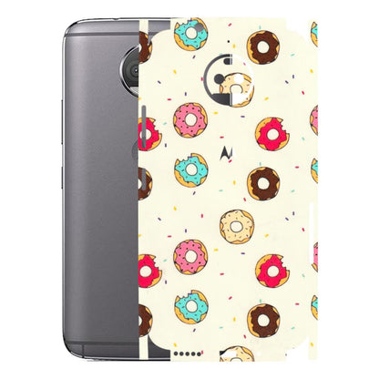 Motorola Phone Skins (All Models) - Mini Donuts Doodle Art - 3D Embossed Finish (L-122) Motorola Moto G5S Plus