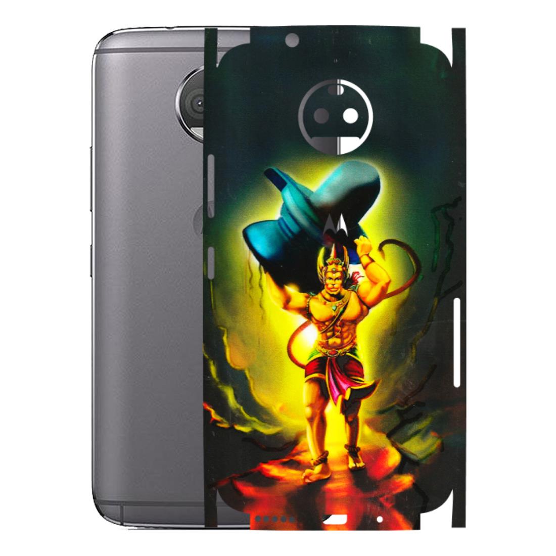 Motorola Phone Skins (All Models) - Hanuman Ji - 3D Embossed Finish (L-128) Motorola Moto G5S Plus