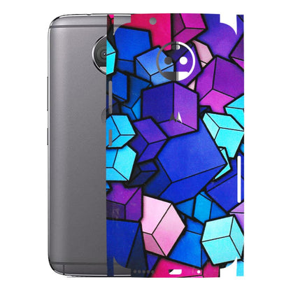 Motorola Phone Skins (All Models) - Cube Doodle - 3D Embossed Finish (L-141) Motorola Moto G5S Plus