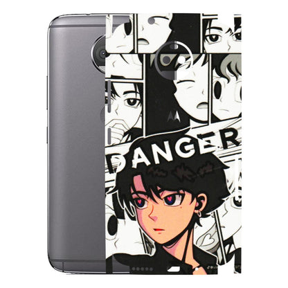 Motorola Phone Skins (All Models) - Danger Anime - 3D Embossed Finish (L-155) Motorola Moto G5S Plus