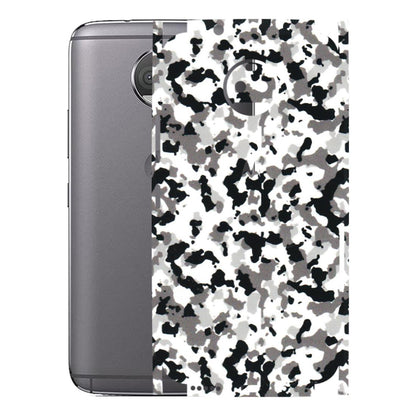 Motorola Phone Skins (All Models) - White Black Camouflage - 3D Embossed Finish (L-18) Motorola Moto G5S Plus