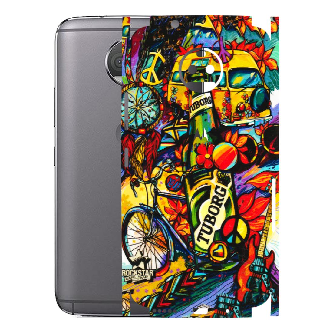 Motorola Phone Skins (All Models) - Cool Beer Bottle - 3D Embossed Finish (L-193) Motorola Moto G5S Plus