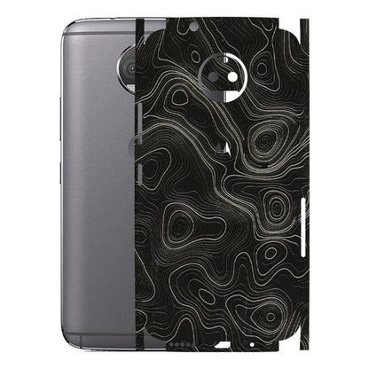 Motorola Phone Skins (All Models) - Black Swirl - 3D Embossed Finish (L-196) Motorola Moto G5S Plus
