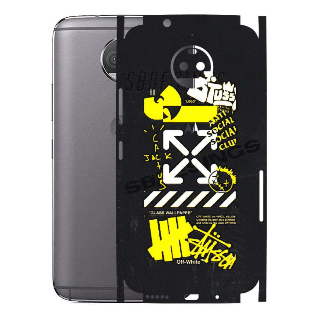 Motorola Phone Skins (All Models) - Anti Social Graffiti - 3D Embossed Finish (L-198) Motorola Moto G5S Plus