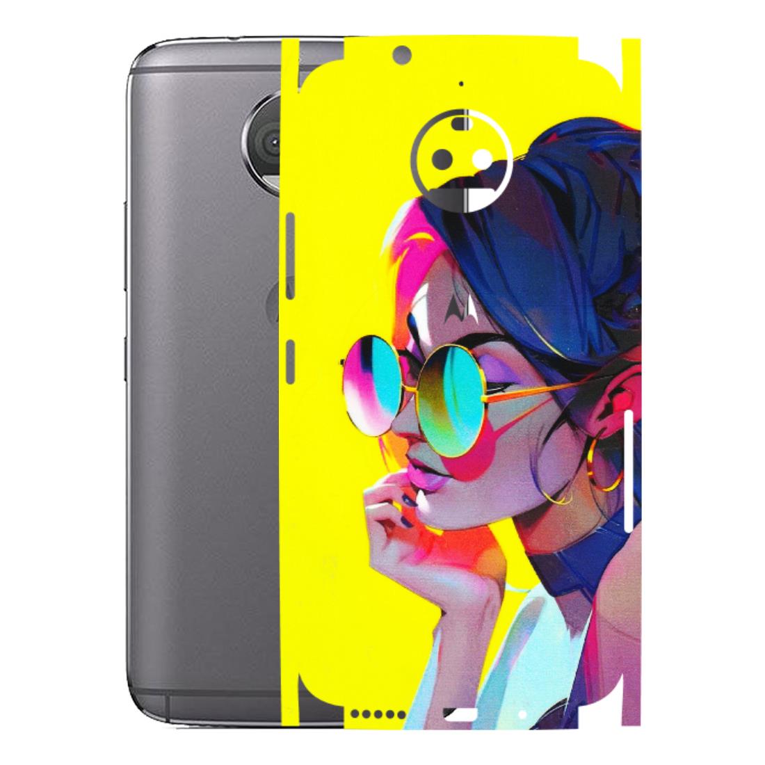 Motorola Phone Skins (All Models) - Bold Stylish Girl - 3D Embossed Finish (L-222) Motorola Moto G5S Plus