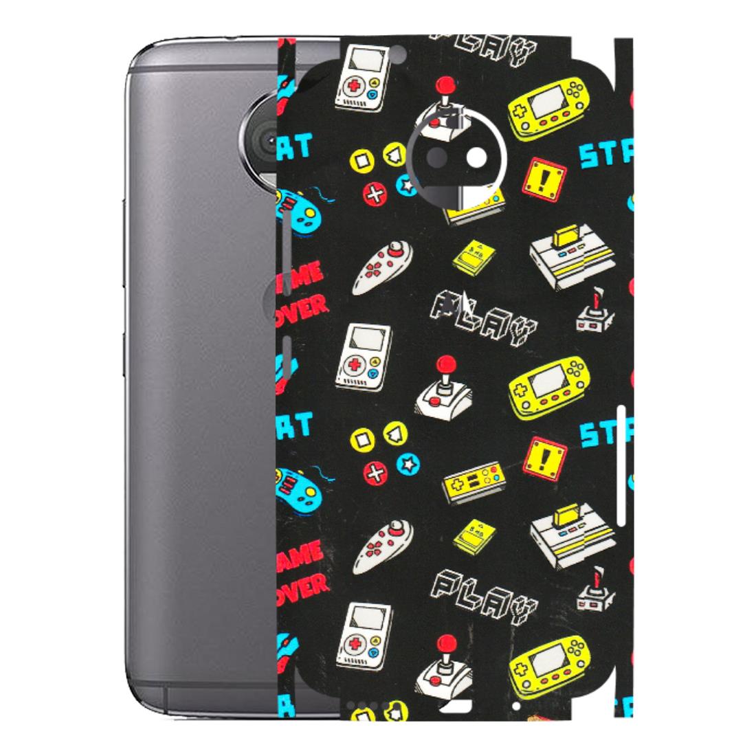Motorola Phone Skins (All Models) - Gaming Doodles - 3D Embossed Finish (L-224) Motorola Moto G5S Plus