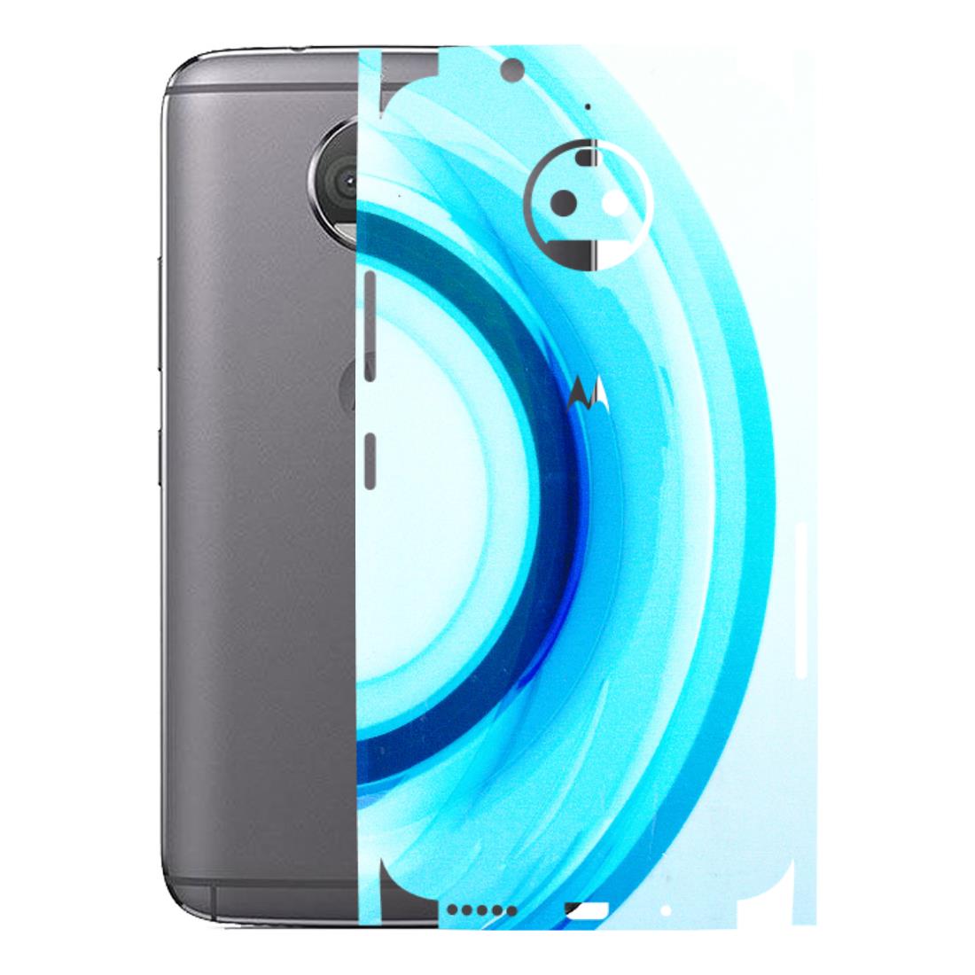 Motorola Phone Skins (All Models) - The Blue Curve - 3D Embossed Finish (L-244) Motorola Moto G5S Plus