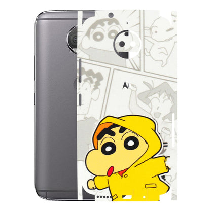 Motorola Phone Skins (All Models) - Yellow Shinchan Comic - 3D Embossed Finish (L-246) Motorola Moto G5S Plus