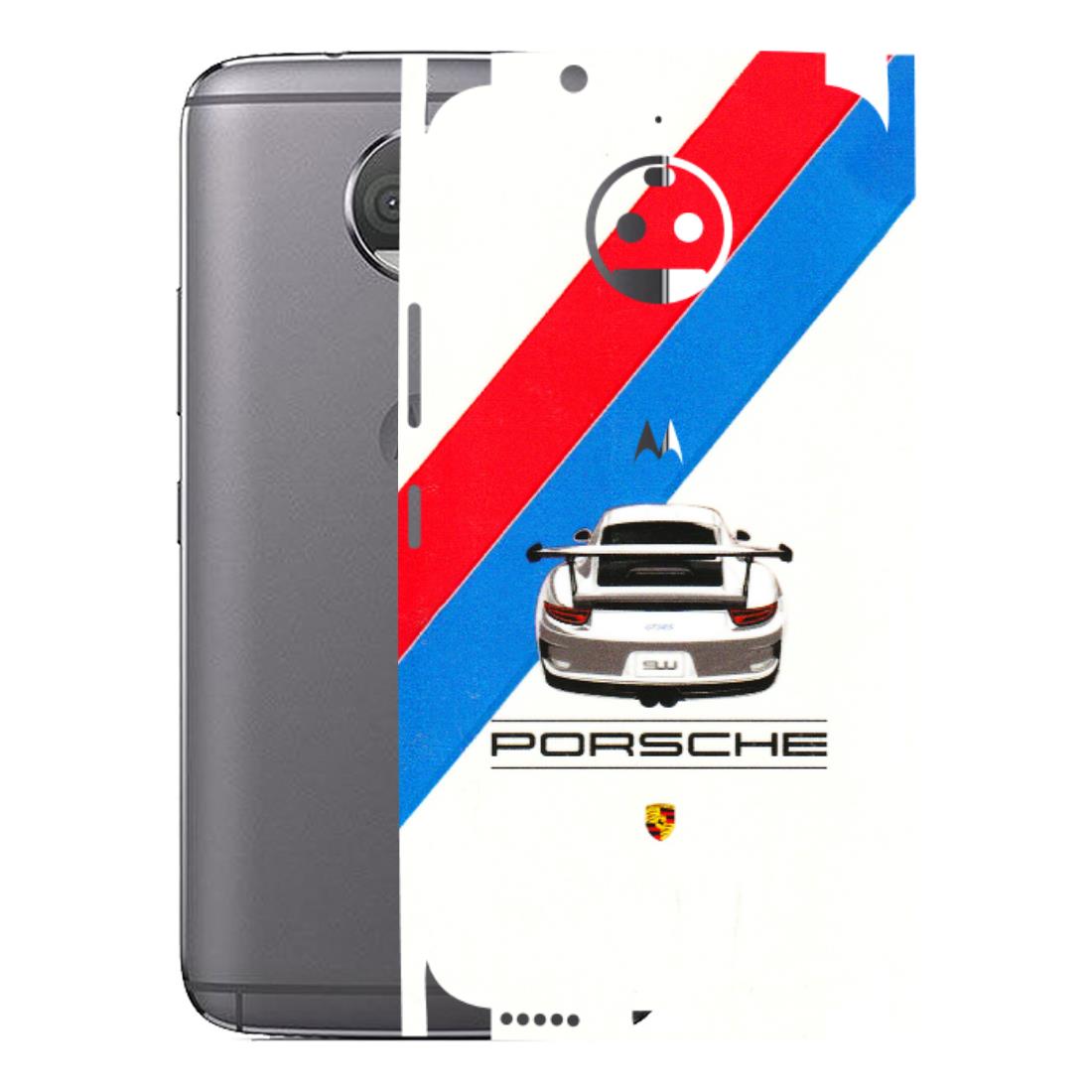 Motorola Phone Skins (All Models) - Porche Car Sober Logo - 3D Embossed Finish (L-248) Motorola Moto G5S Plus