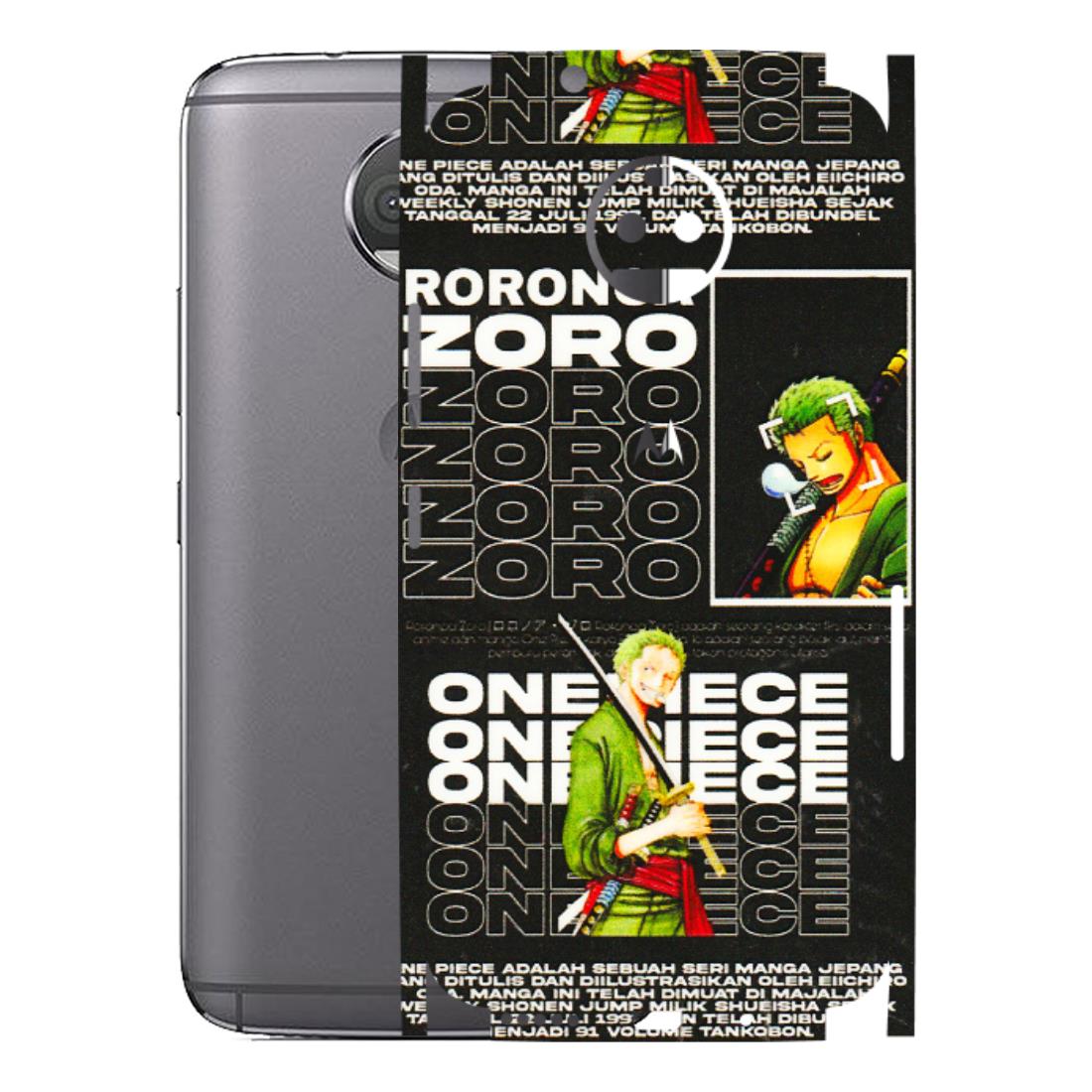 Motorola Phone Skins (All Models) - One Piece Zoro - 3D Embossed Finish (L-250) Motorola Moto G5S Plus
