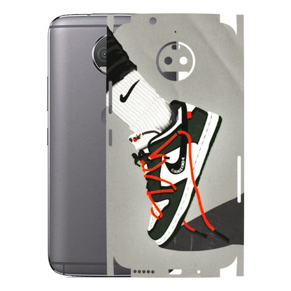 Motorola Phone Skins (All Models) - New Grey Sneaker - 3D Embossed Finish (L-261) Motorola Moto G5S Plus