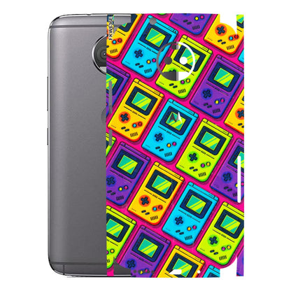 Motorola Phone Skins (All Models) - Gameboy Colourful - 3D Embossed Finish (L-266) Motorola Moto G5S Plus