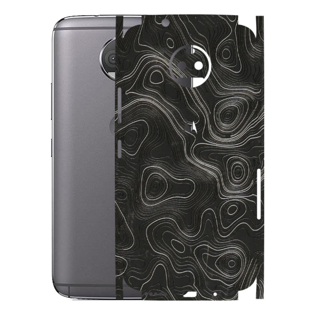 Motorola Phone Skins (All Models) - Abstract White Line Map - 3D Embossed Finish (L-269) Motorola Moto G5S Plus
