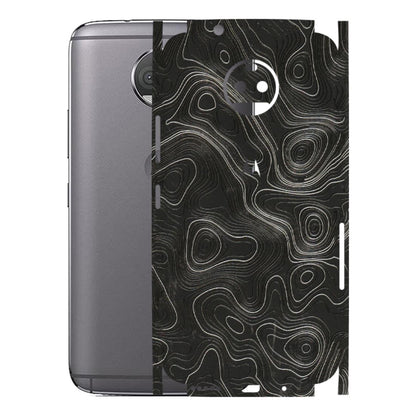 Motorola Phone Skins (All Models) - Abstract White Line Map - 3D Embossed Finish (L-269) Motorola Moto G5S Plus