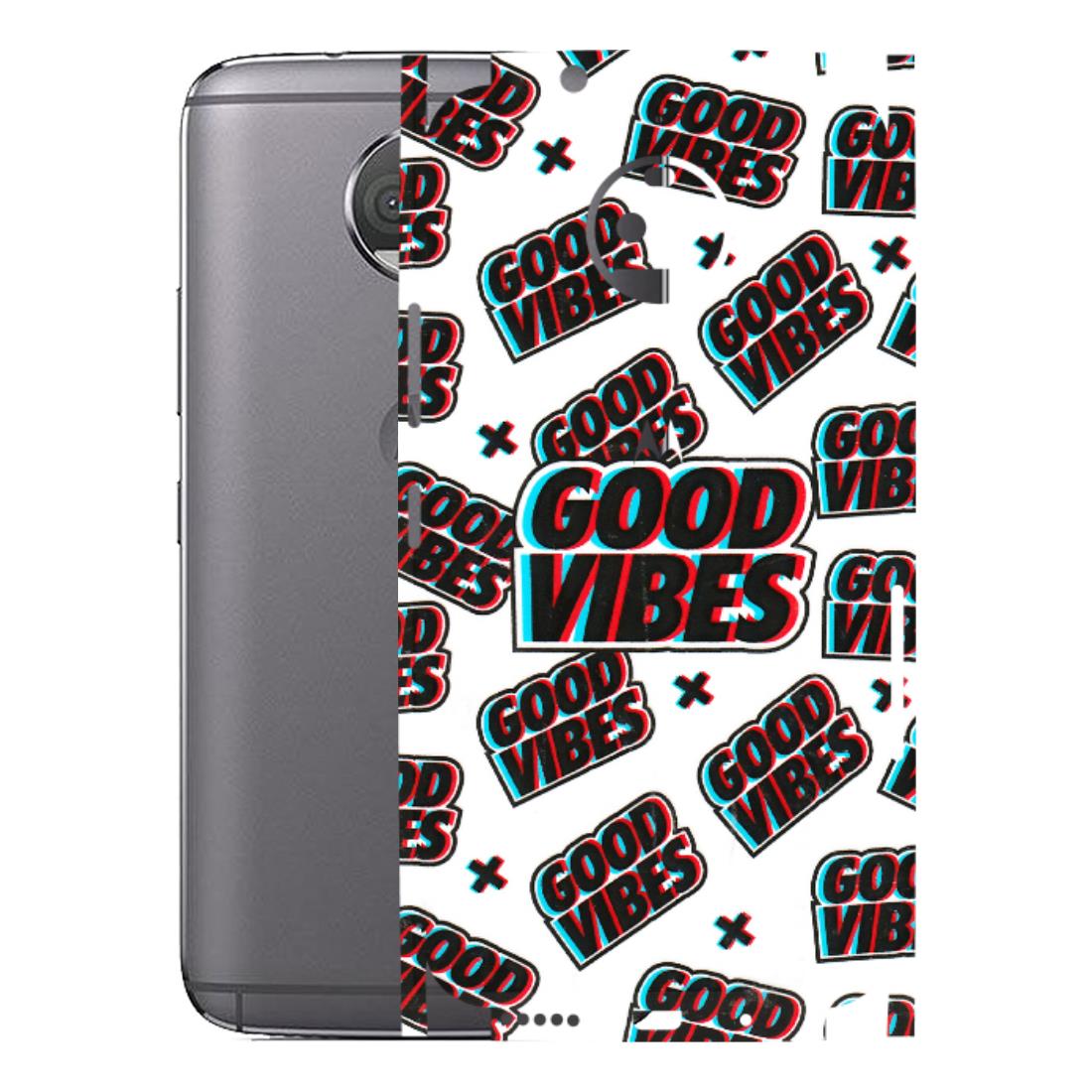 Motorola Phone Skins (All Models) - Good Vibes - 3D Embossed Finish (L-282) Motorola Moto G5S Plus
