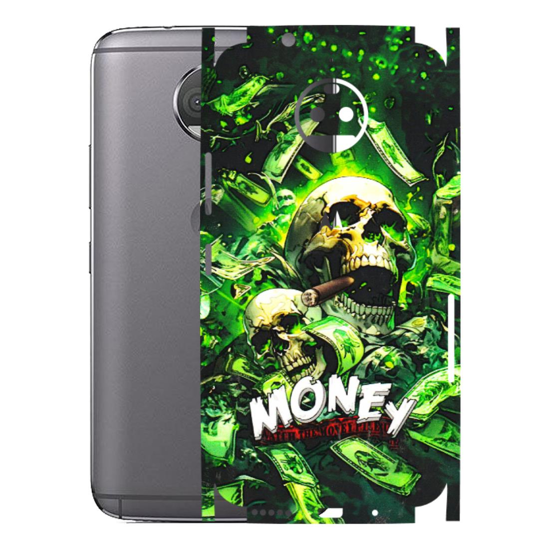 Motorola Phone Skins (All Models) - Skull Money - 3D Embossed Finish (L-303) Motorola Moto G5S Plus