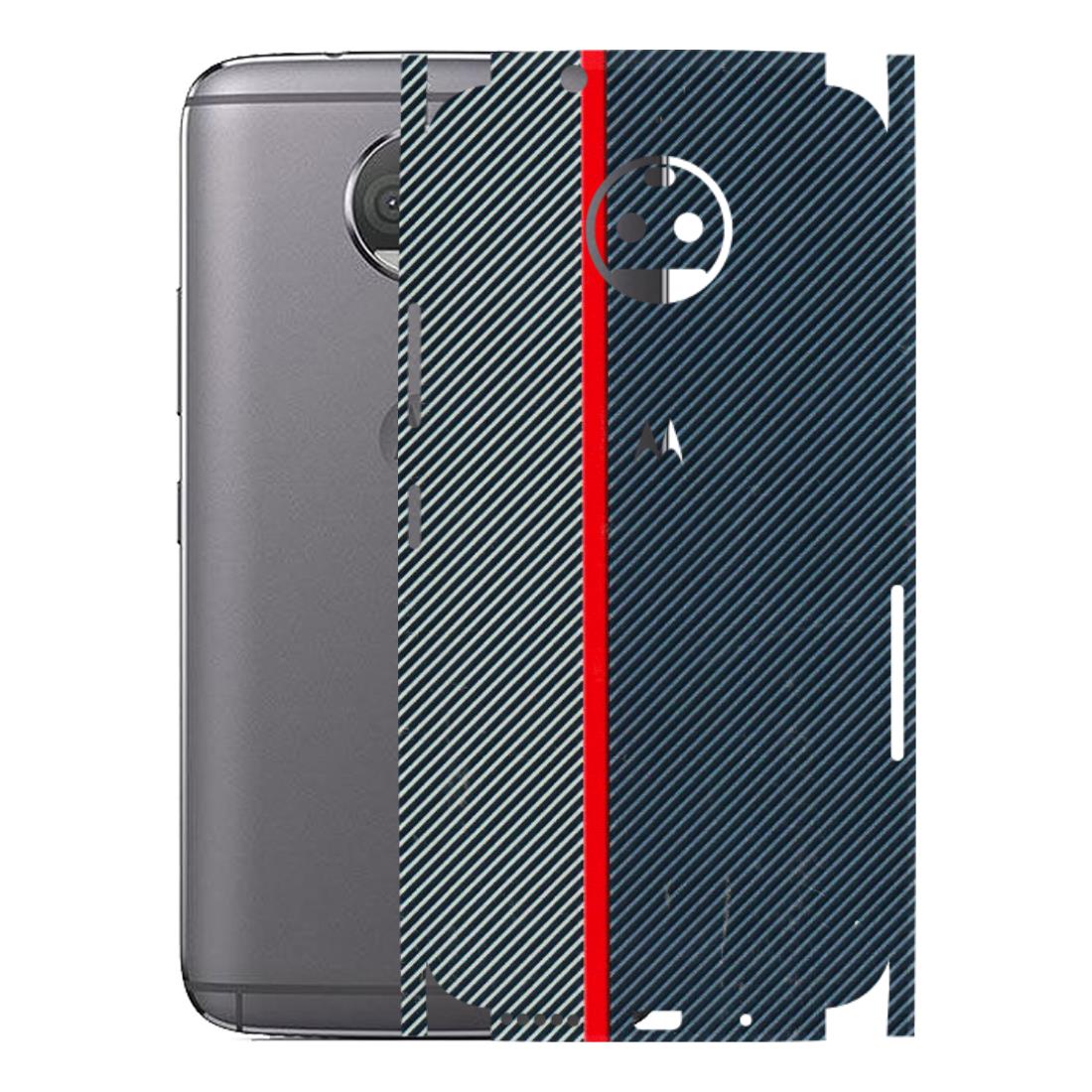 Motorola Phone Skins (All Models) - Blue Sober Lines - 3D Embossed Finish (L-305) Motorola Moto G5S Plus