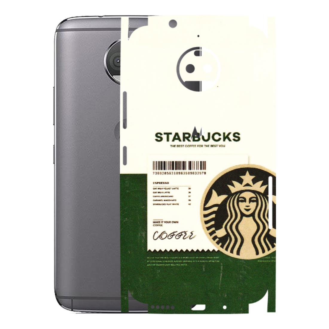 Motorola Phone Skins (All Models) - Starbucks Barcode - 3D Embossed Finish (L-308) Motorola Moto G5S Plus