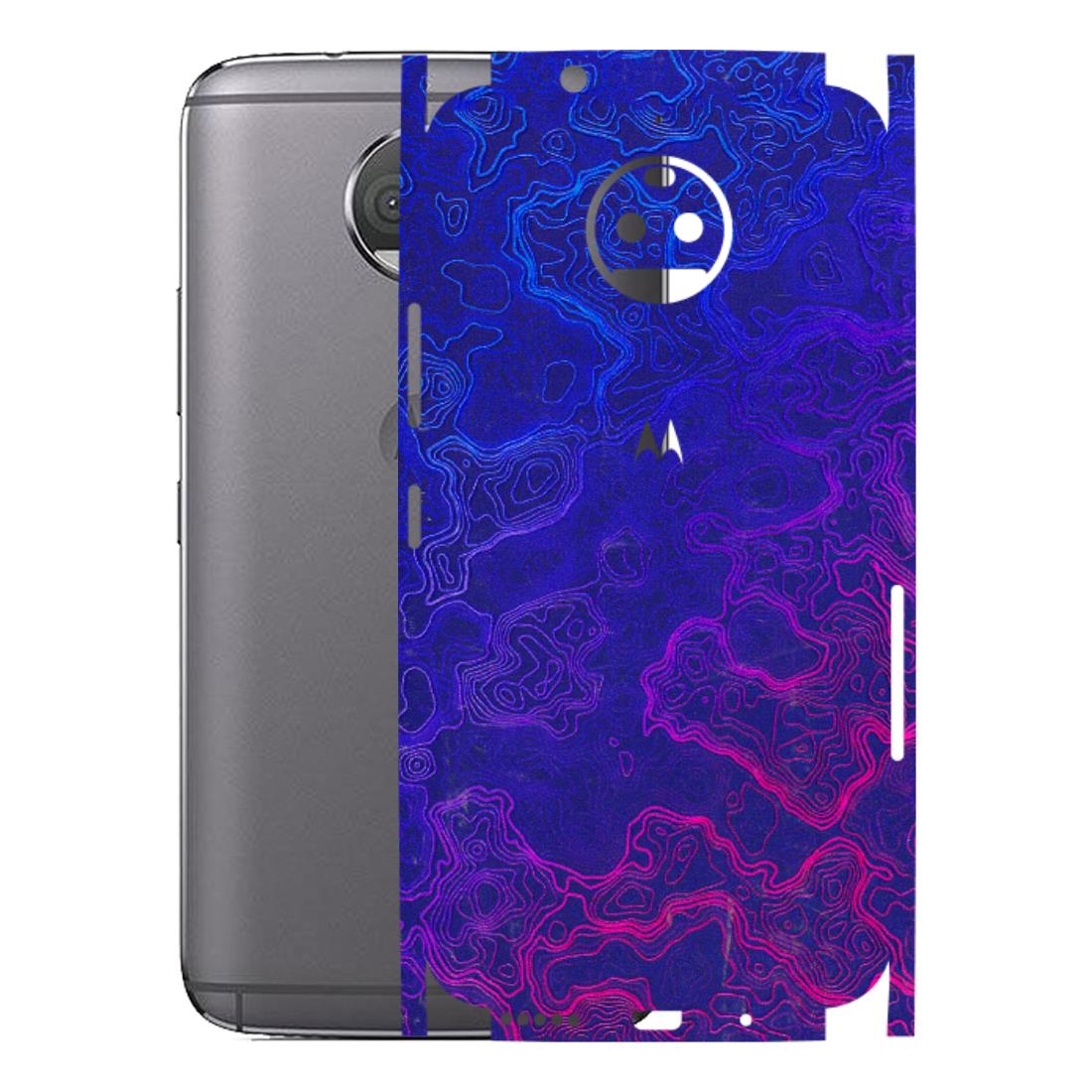 Motorola Phone Skins (All Models) - Purple Ripples Swirl - 3D Embossed Finish (L-314) Motorola Moto G5S Plus