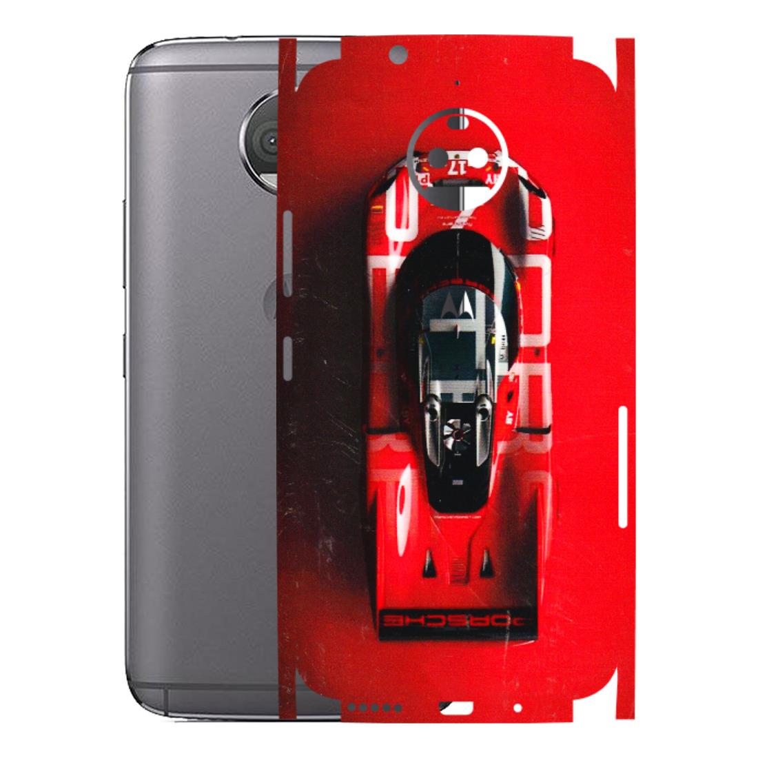 Motorola Phone Skins (All Models) - Red Porsche Car Logo - 3D Embossed Finish (L-315) Motorola Moto G5S Plus