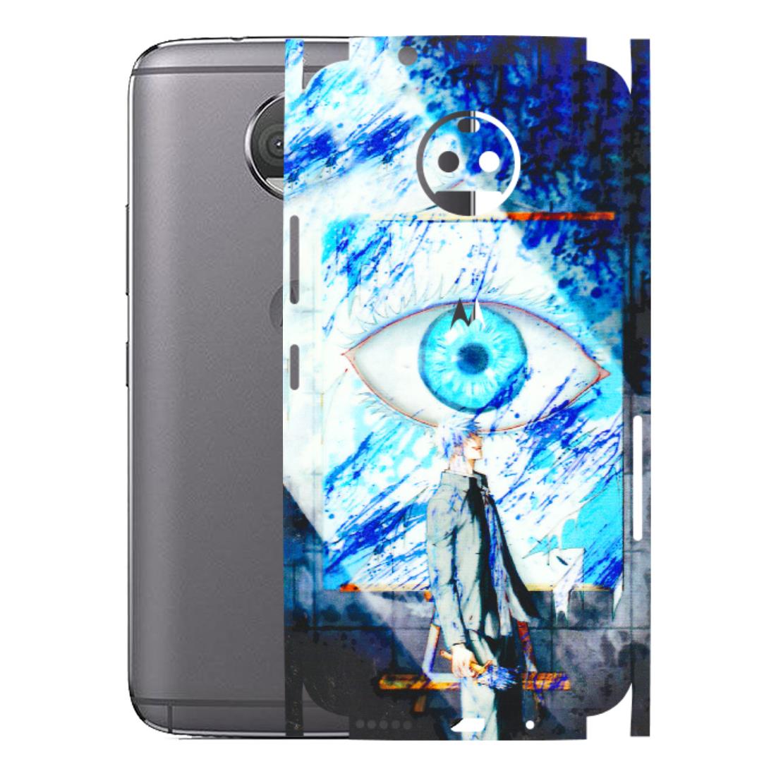 Motorola Phone Skins (All Models) - Anime Sea Blue Eye - 3D Embossed Finish (L-318) Motorola Moto G5S Plus