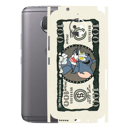 Motorola Phone Skins (All Models) - Tom Hundred Dollar - 3D Embossed Finish (L-324) Motorola Moto G5S Plus