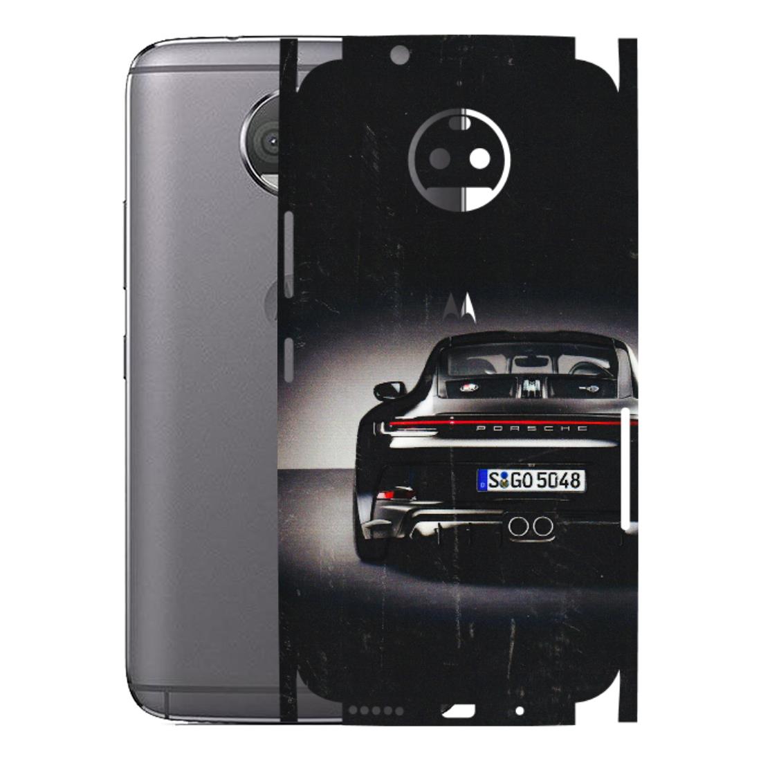 Motorola Phone Skins (All Models) - New Black Porsche GT3 - 3D Embossed Finish (L-327) Motorola Moto G5S Plus