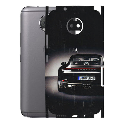 Motorola Phone Skins (All Models) - New Black Porsche GT3 - 3D Embossed Finish (L-327) Motorola Moto G5S Plus